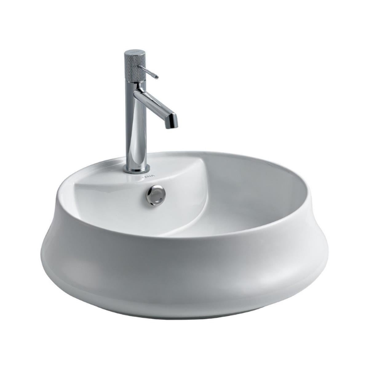 Lena E-4045 Tezgah Üstü Porselen Lavabo Beyaz