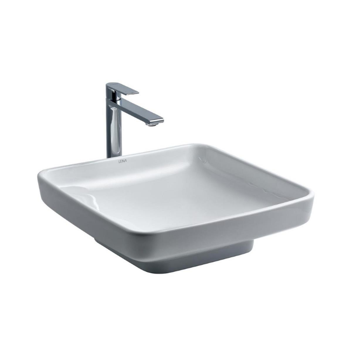 Lena E-4416 Tezgah Üstü Porselen Lavabo Beyaz