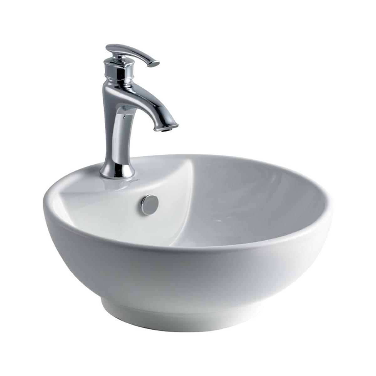 Lena E-5033 Tezgah Üstü Porselen Lavabo Beyaz