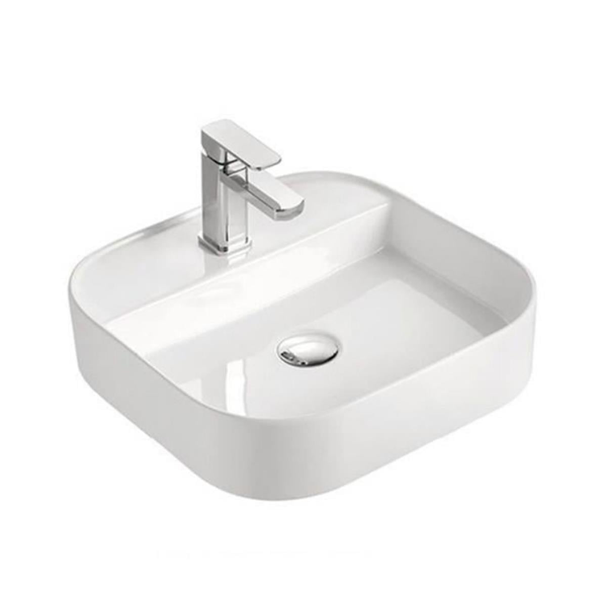 Lena E-5408 Tezgah Üstü Porselen Lavabo Beyaz