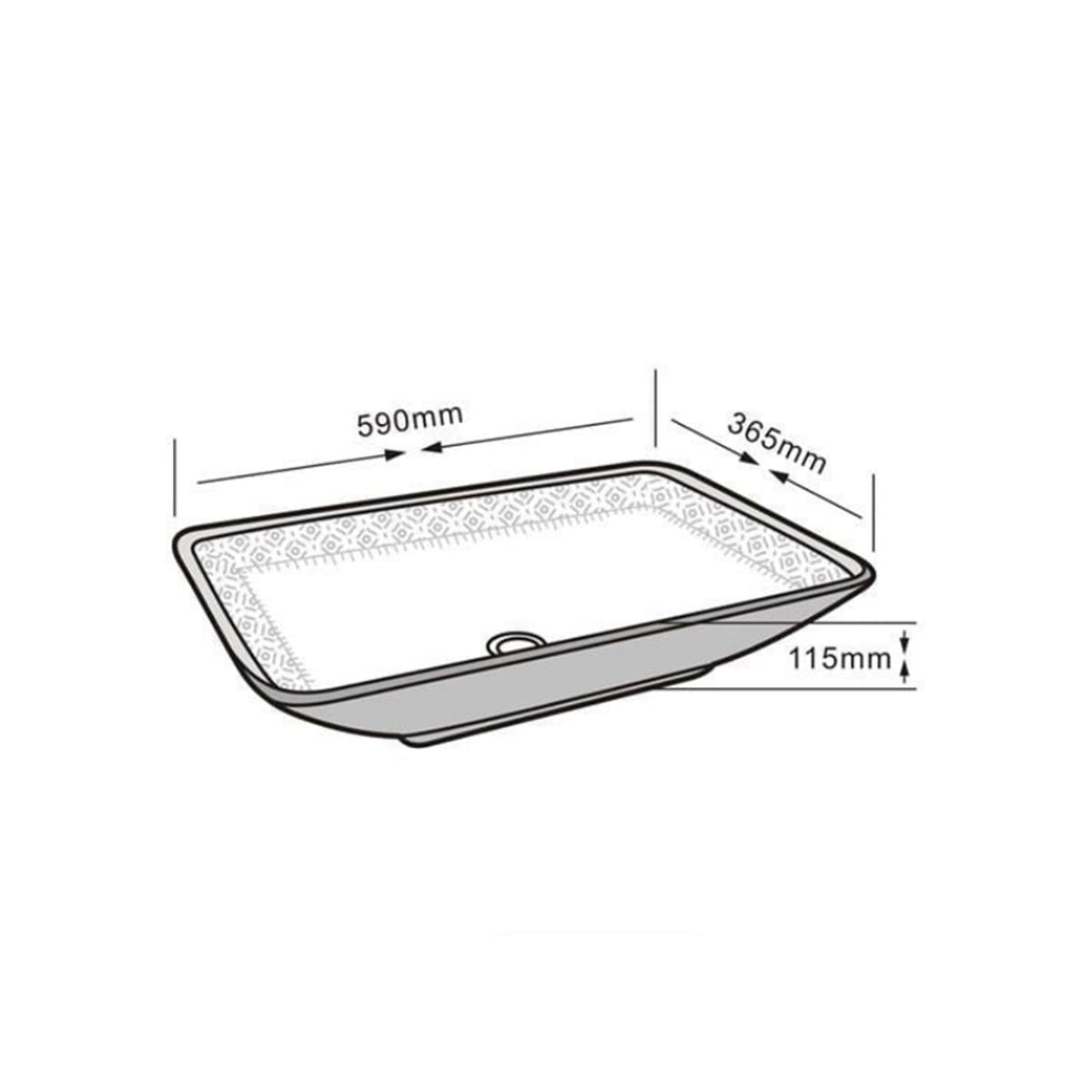 Lena E-8321 Tezgah Üstü Porselen Lavabo Rose