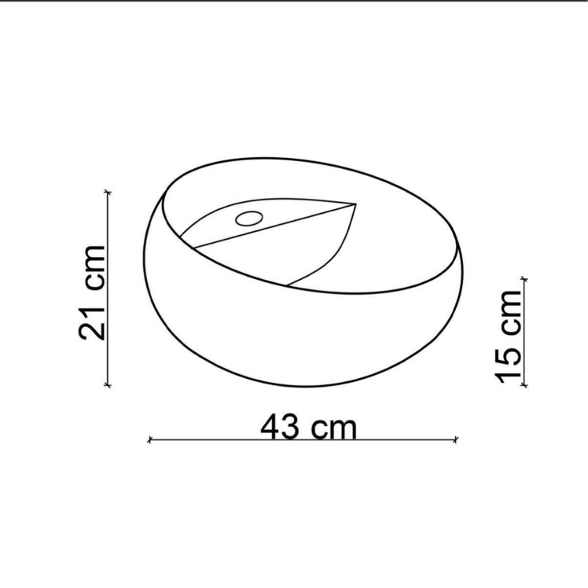 Lena EH-4660S Tezgah Üstü Lavabo Siyah