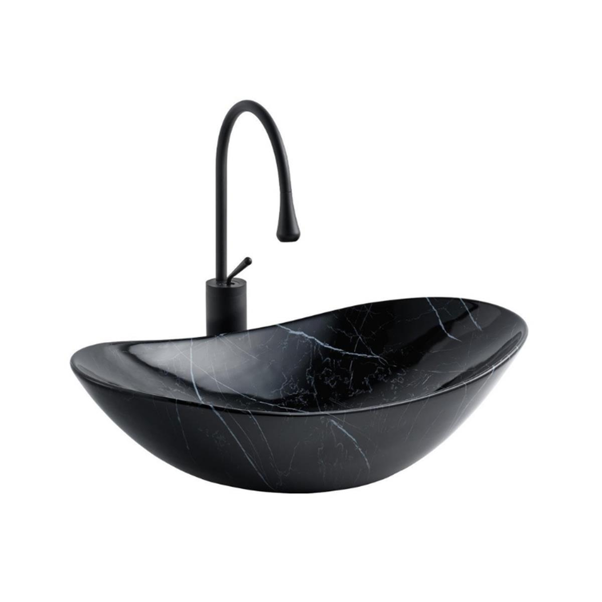 Lena E-2113M5 Tezgah Üstü Porselen Lavabo Karma