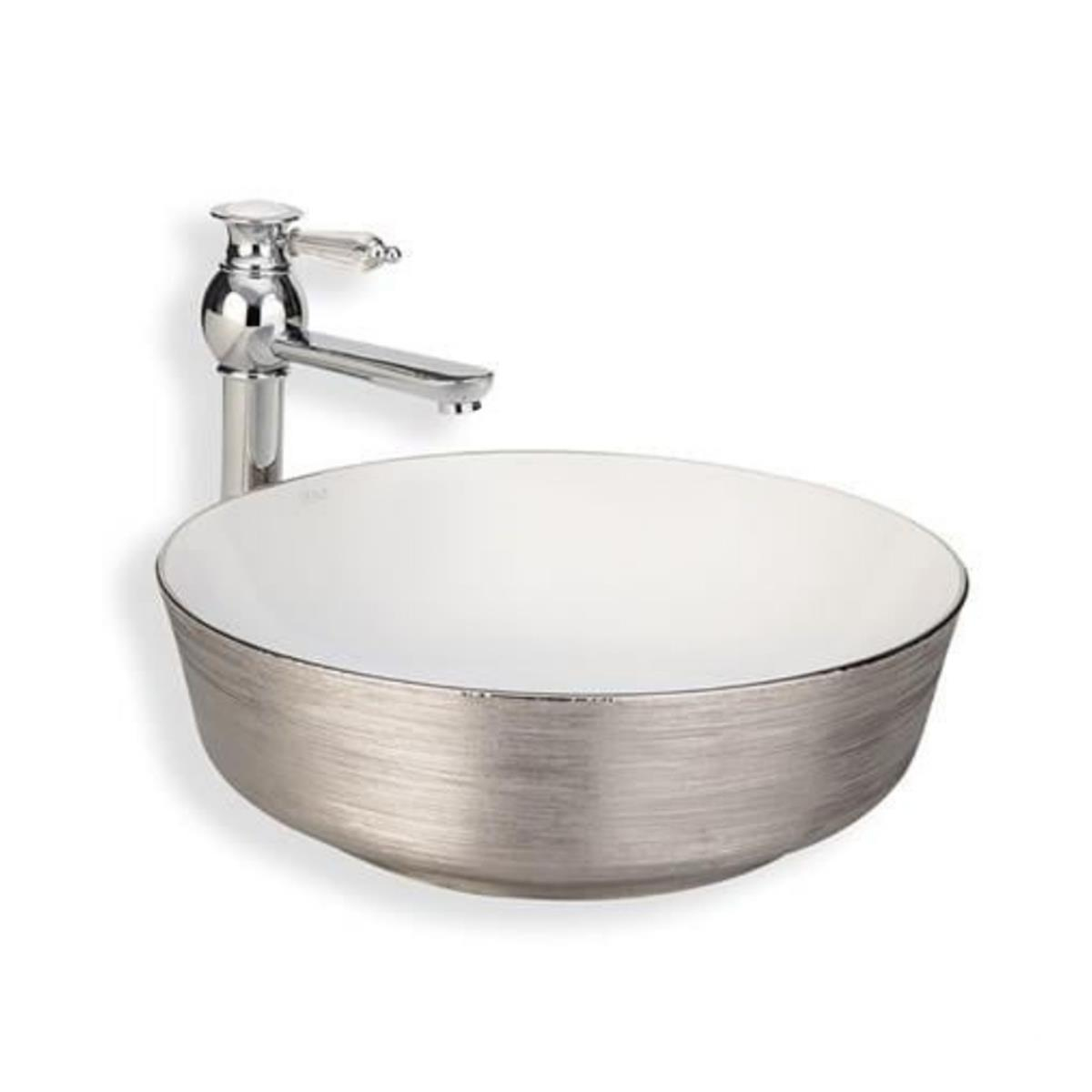 Lena E-5004G Tezgah Üstü Porselen Lavabo Karma