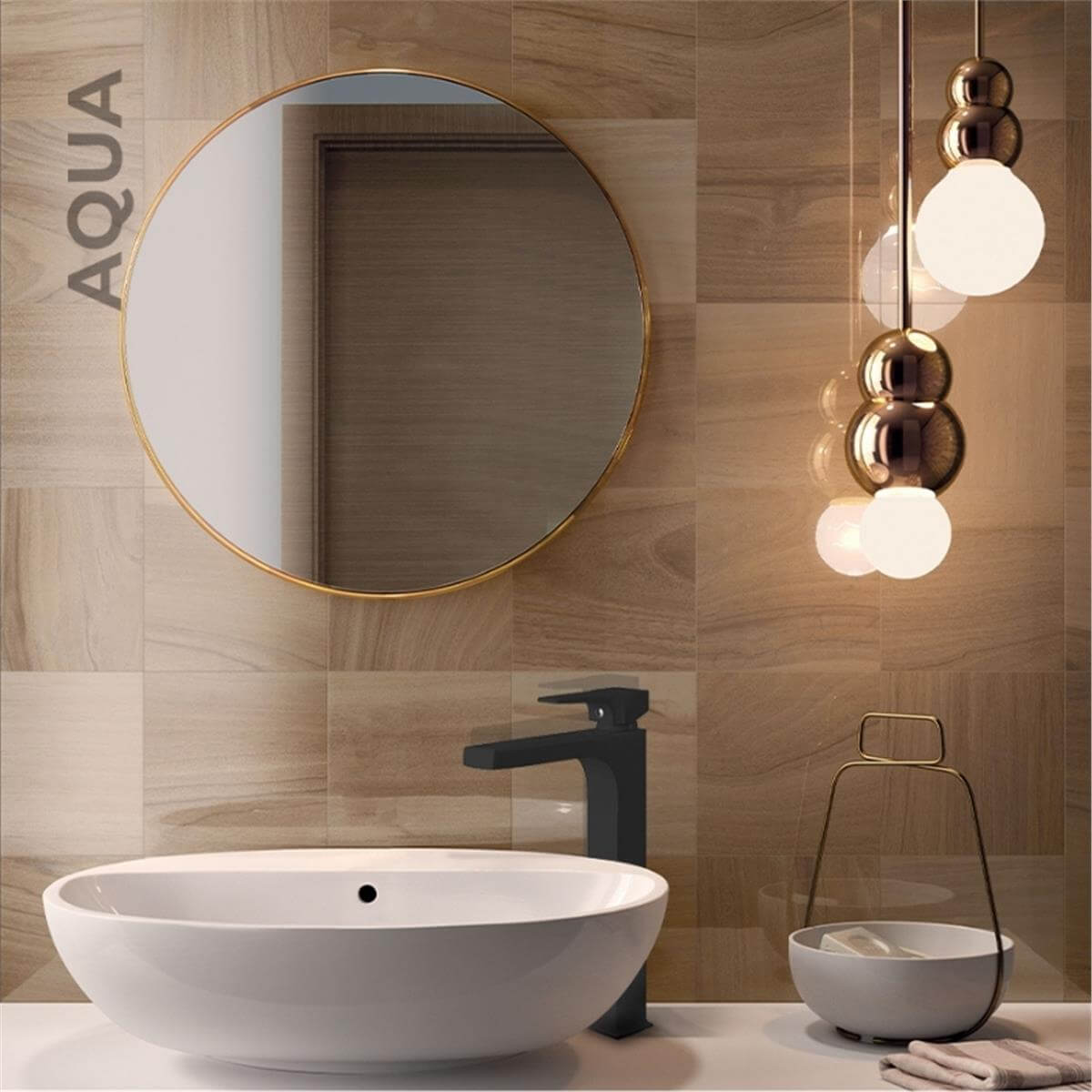 Newarc Aqua Çanak Tipi Lavabo Bataryası Siyah