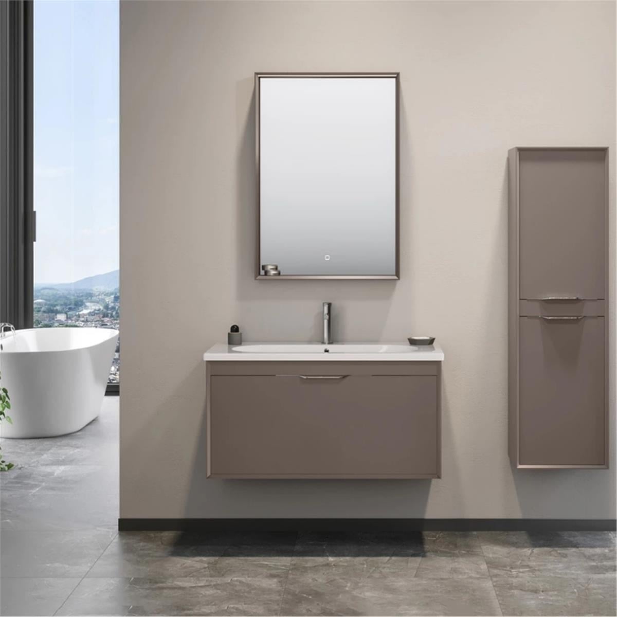 Orka Clay Banyo Dolabı Takım Tek Çekmeceli