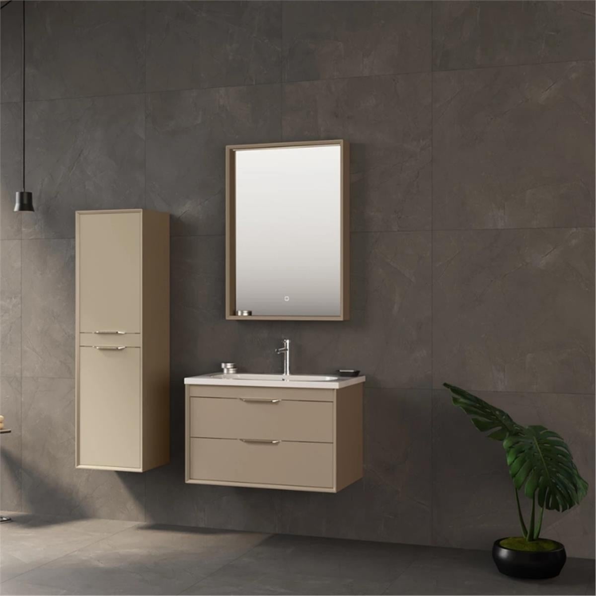 Orka Clay Banyo Dolabı Takım Çift Çekmeceli