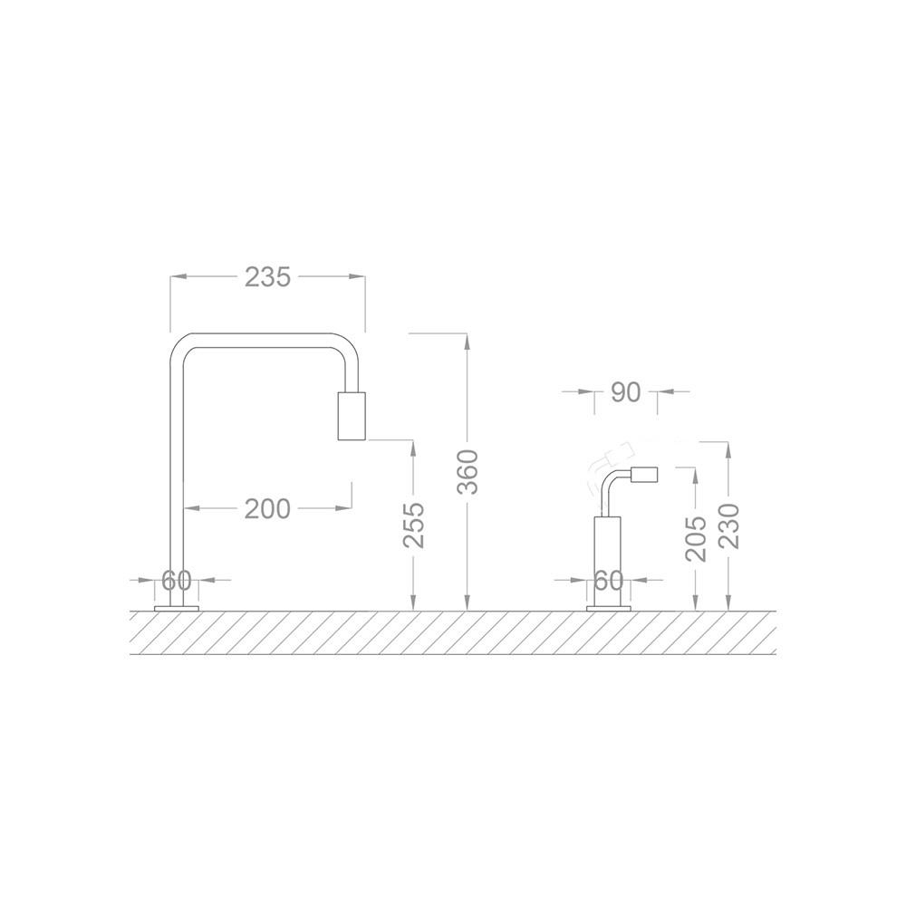 Pure Concept Elite Lüx Altın Lavabo Bataryası
