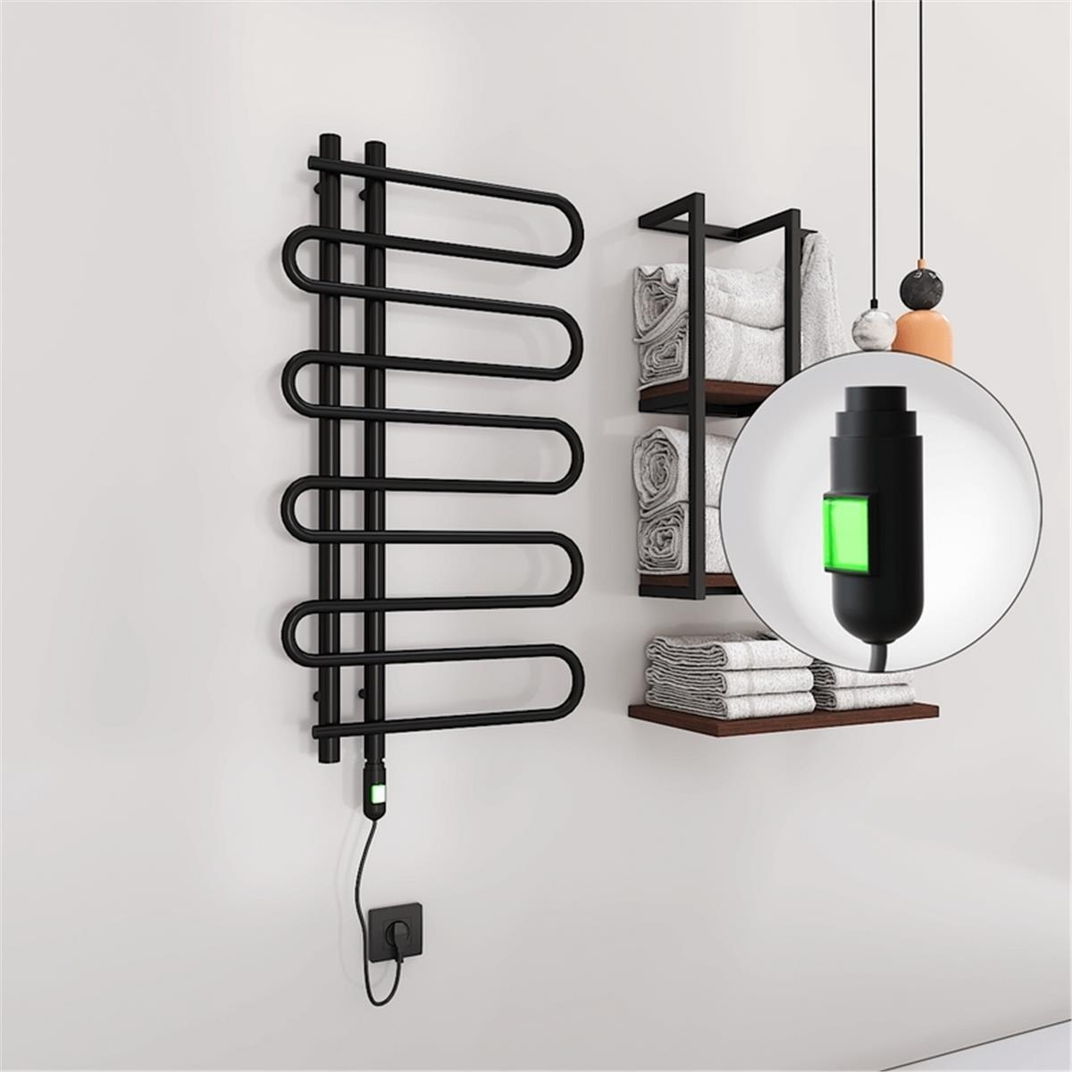 ZANTE Elektirikli Havlupan 500x1000 Siyah (On/Off Düğmeli) 300W