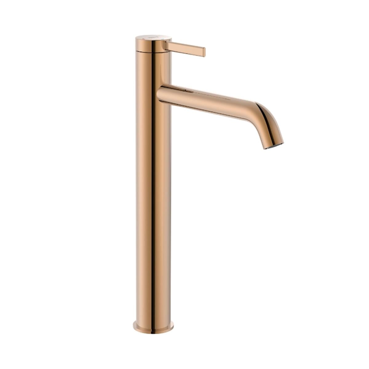 Roca Ona Yüksek Lavabo Bataryası, Click Clack Sifonlu, Cold Start Rose Gold