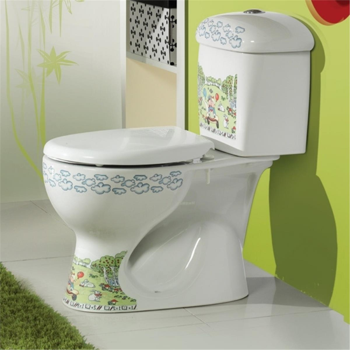 Turkuaz Yumurcak Alttan Çıkışlı Klozet Set