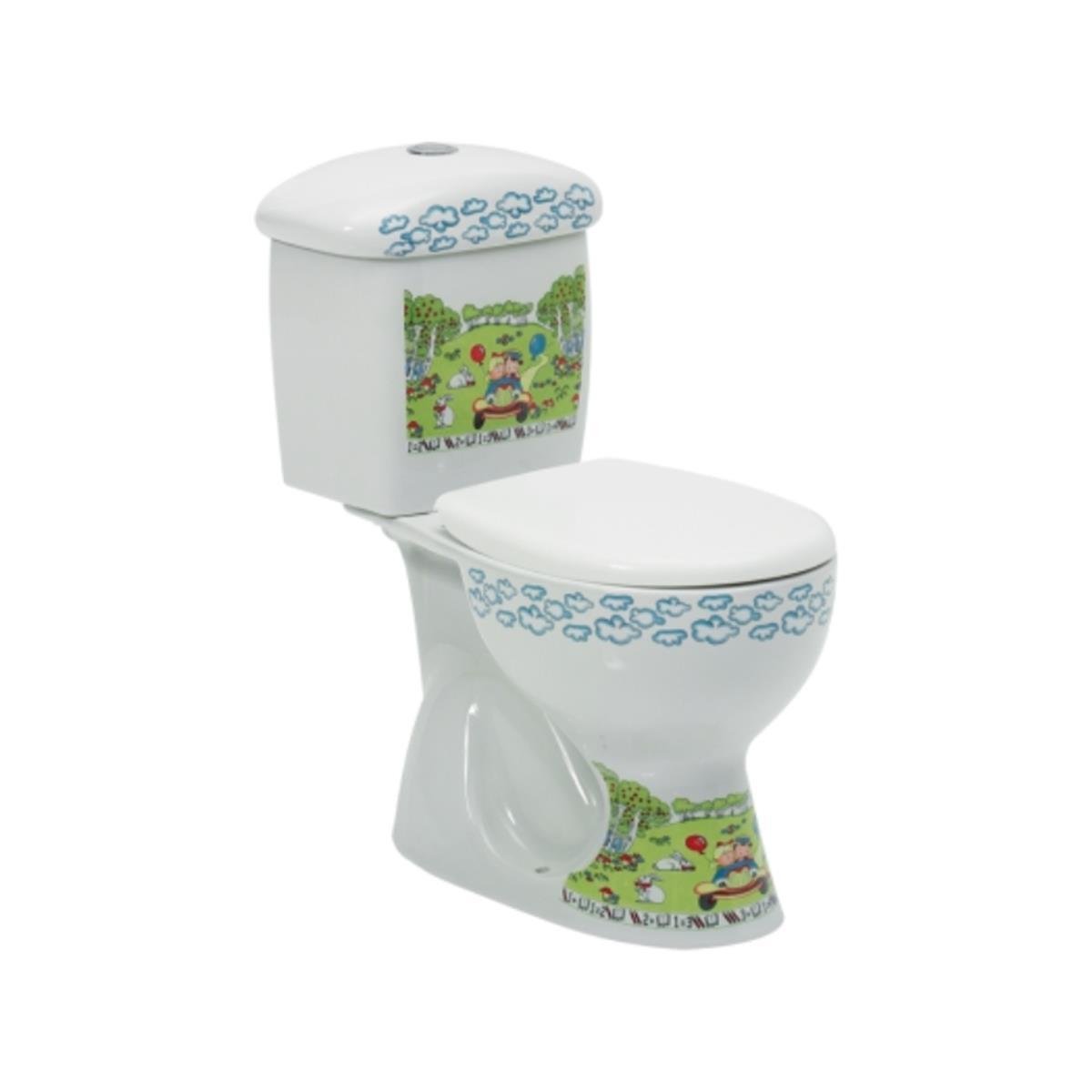 Turkuaz Yumurcak Alttan Çıkışlı Klozet Set