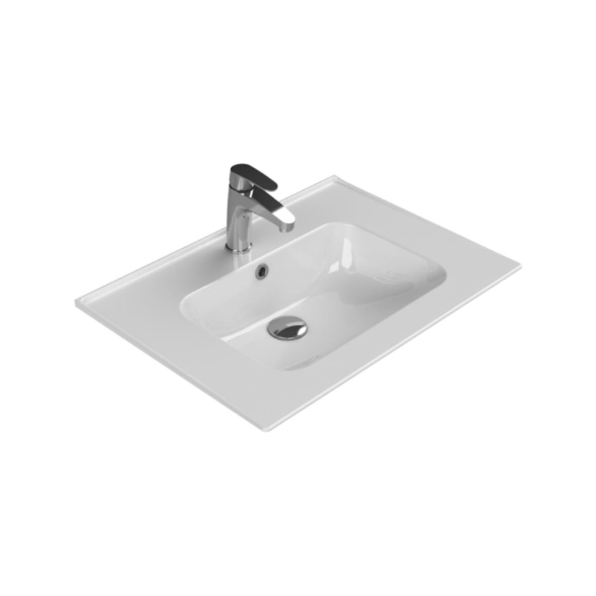 Turkuaz Blue 65 Cm Etajerli Lavabo