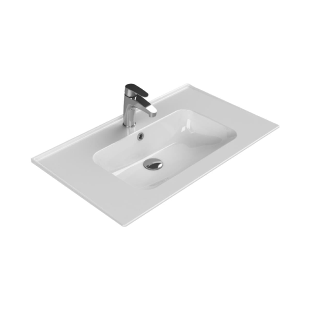 Turkuaz Blue 80 Cm Etajerli Lavabo