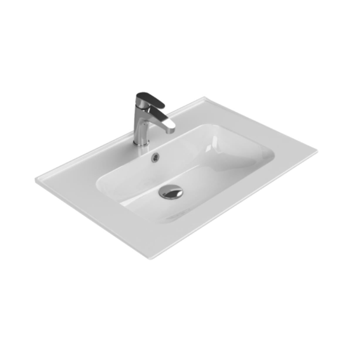 Turkuaz Blue 70 Cm Etajerli Lavabo