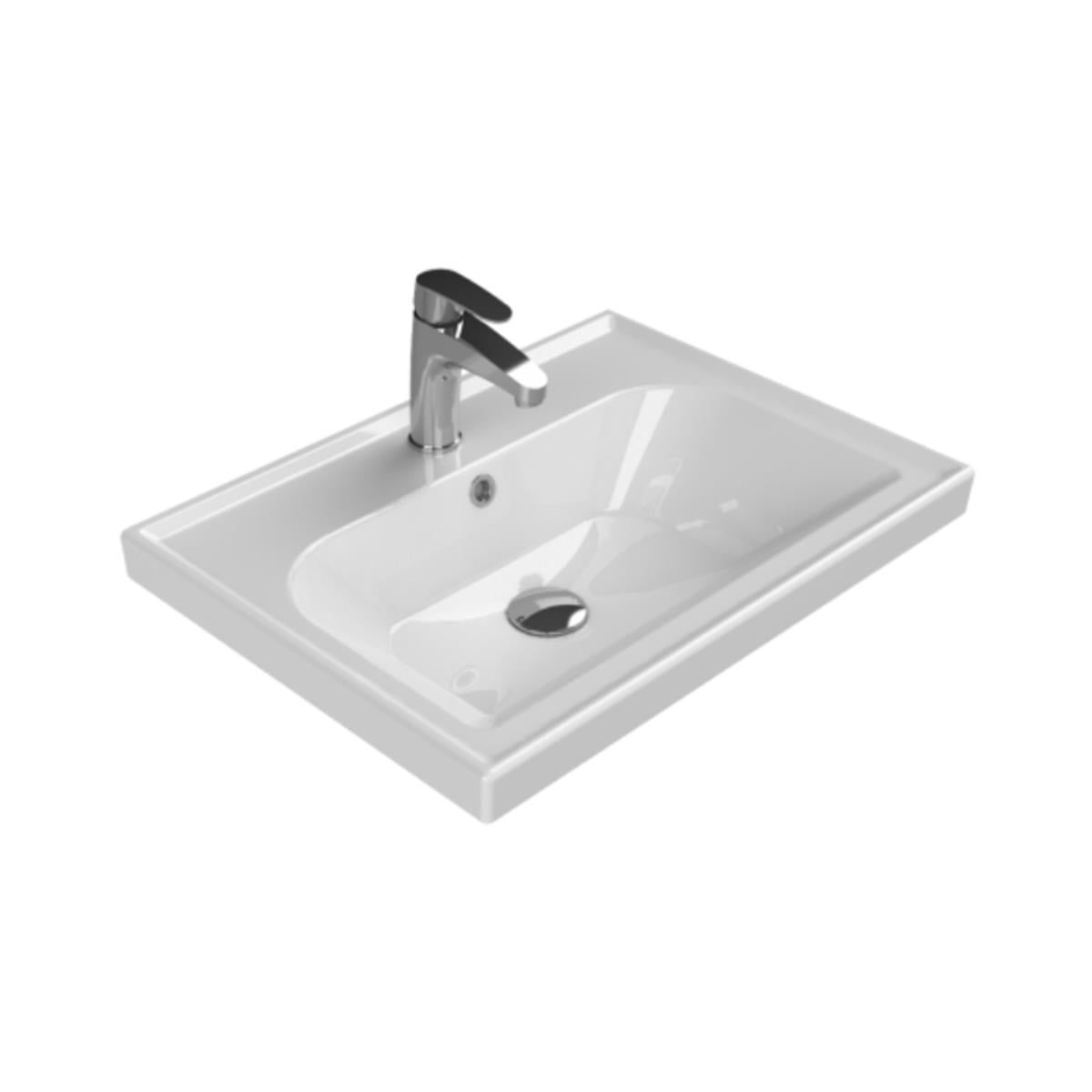 Turkuaz Frame 60x45 Cm Etajerli Lavabo