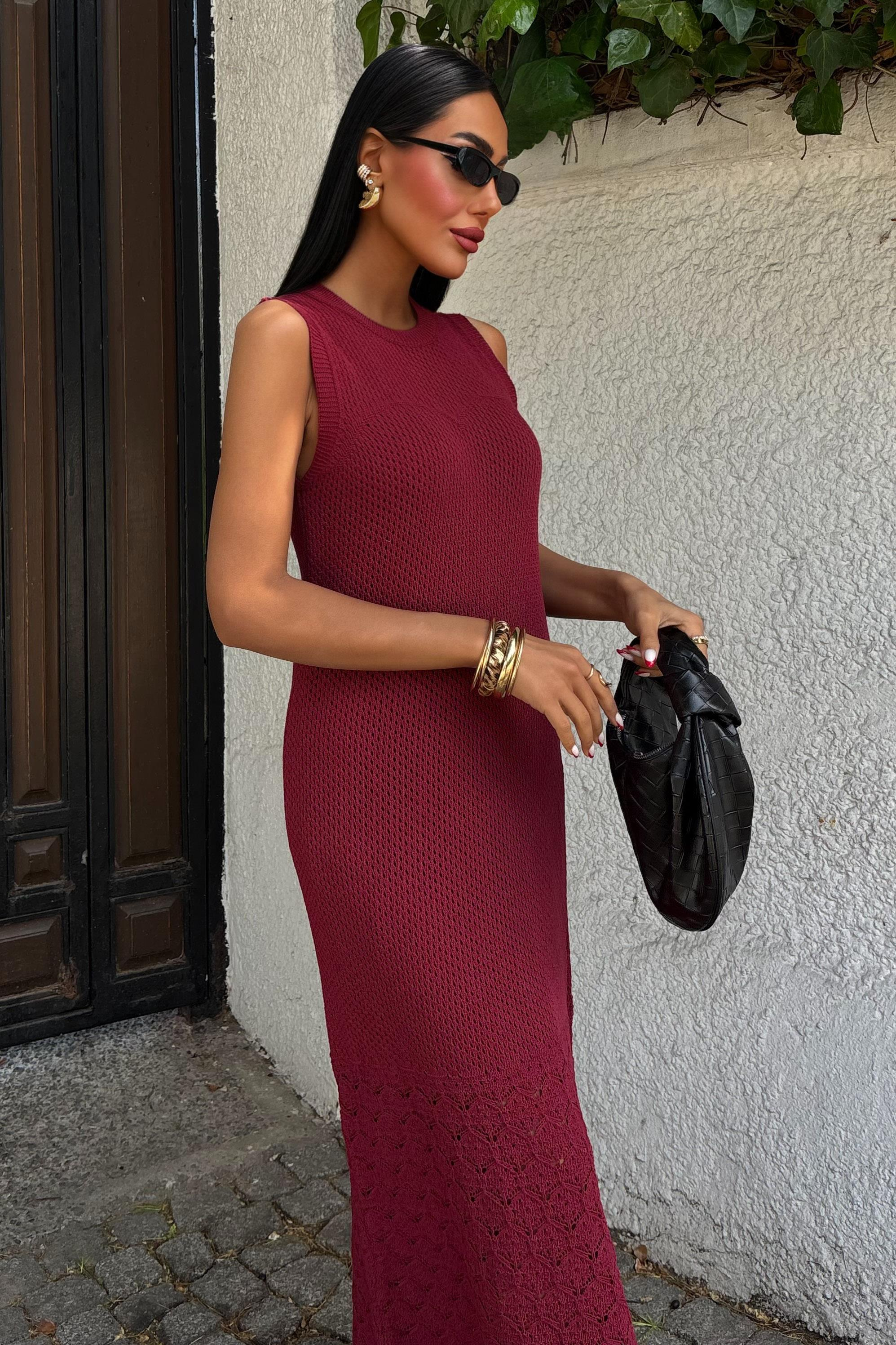 S5K2796Afro Ajurlu Maksi Elbise 2796