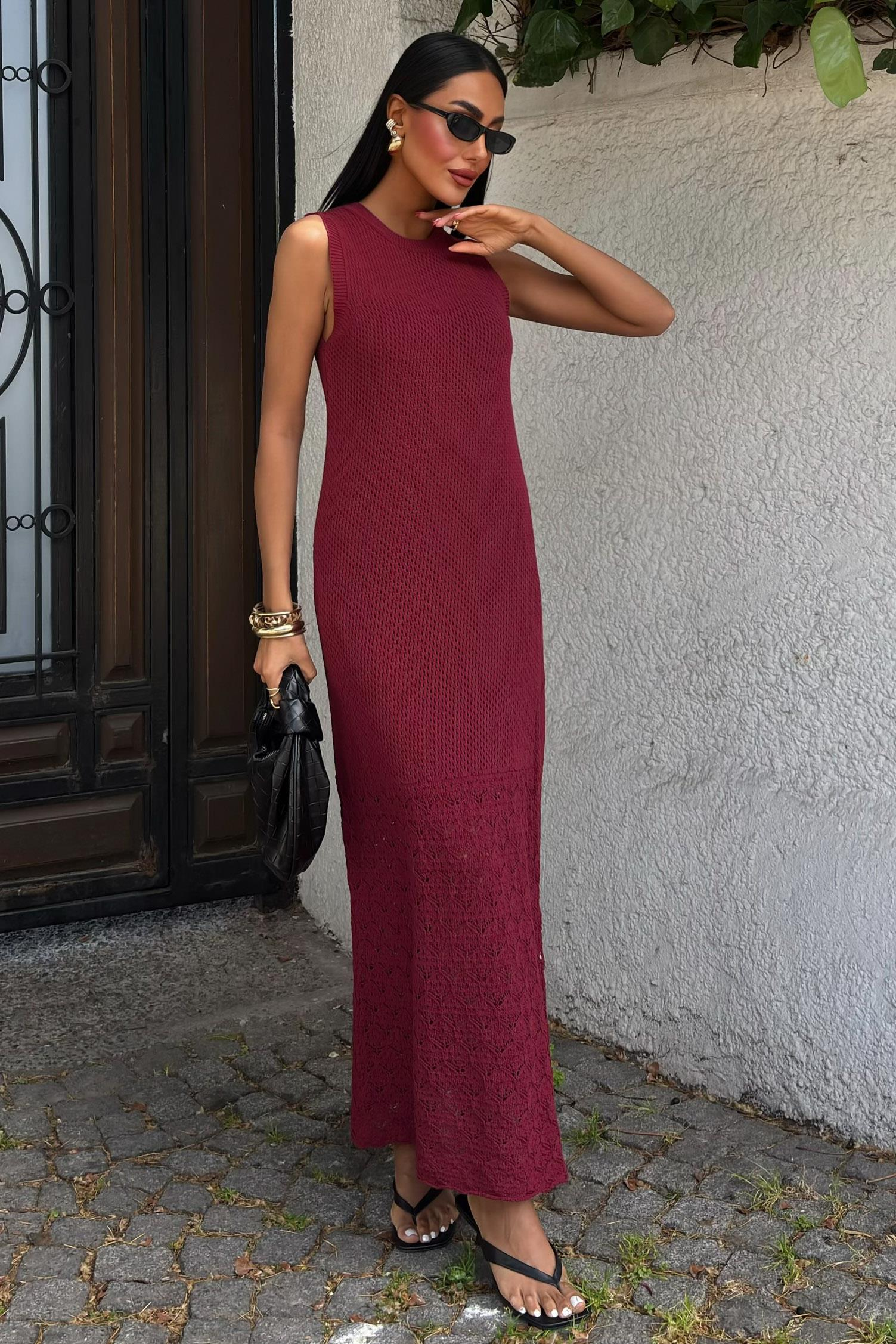 S5K2796Afro Ajurlu Maksi Elbise 2796