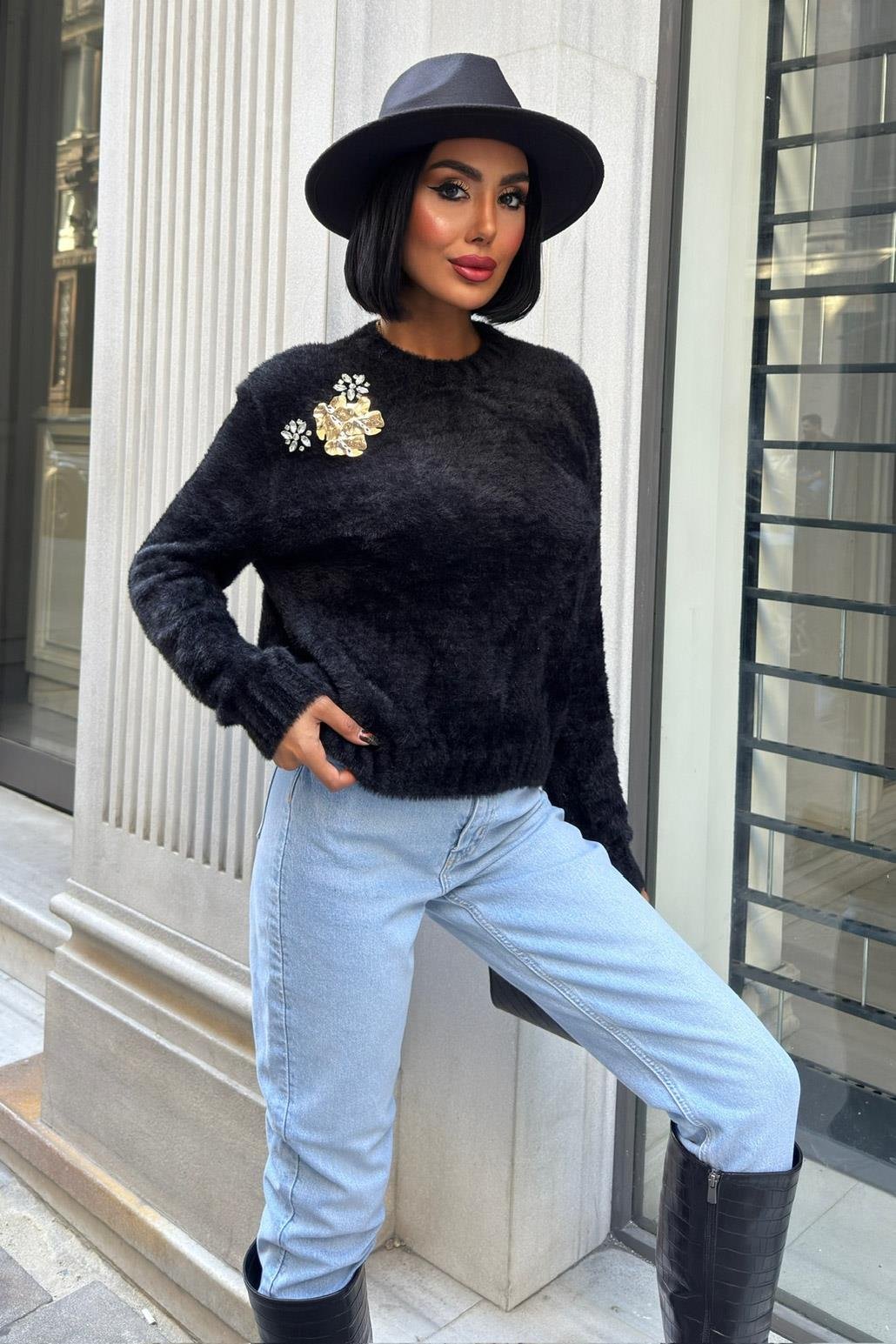 S5K1367Premium Soft Sweater with Accessories 1367