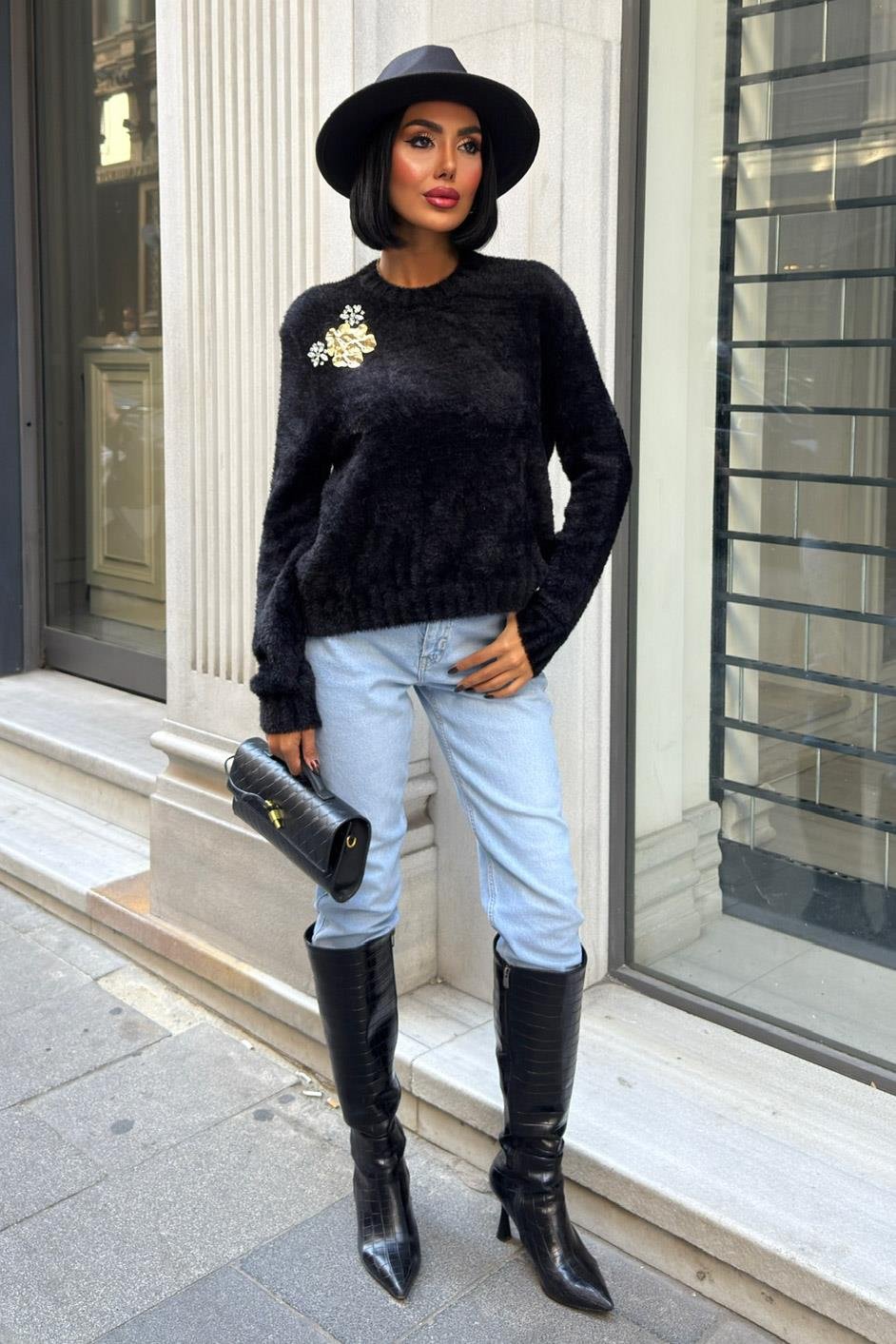 S5K1367Premium Soft Sweater with Accessories 1367