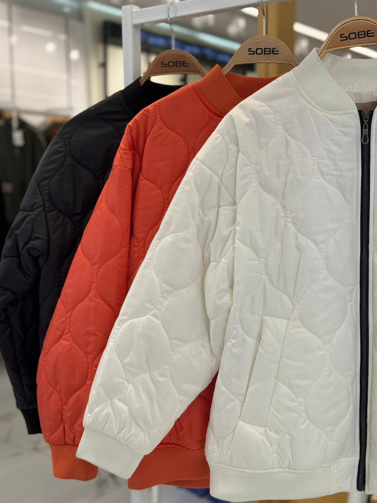 S5K7058Alisa Oversize Kapitone Bomber Ceket 7058 -08