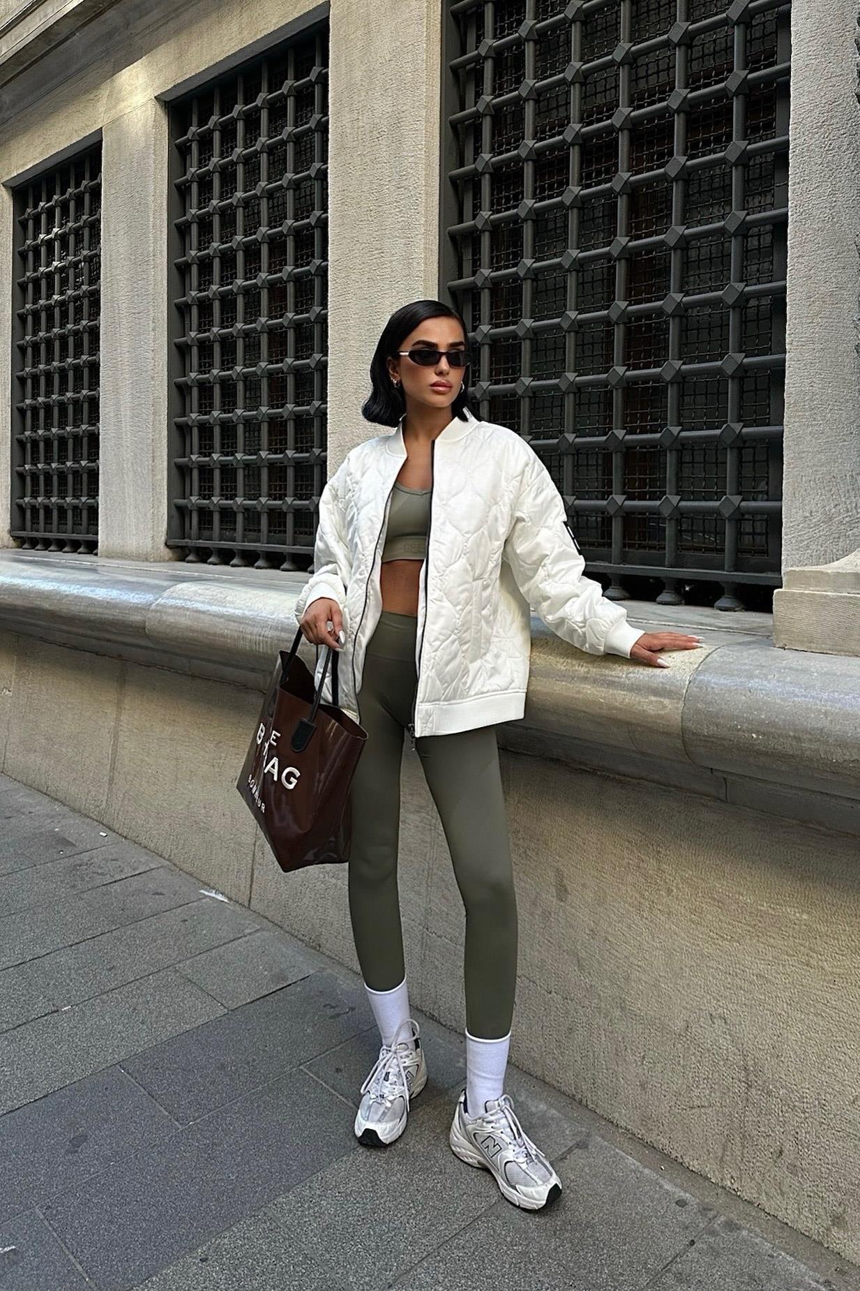 S5K7058Alisa Oversize Kapitone Bomber Ceket 7058 -08