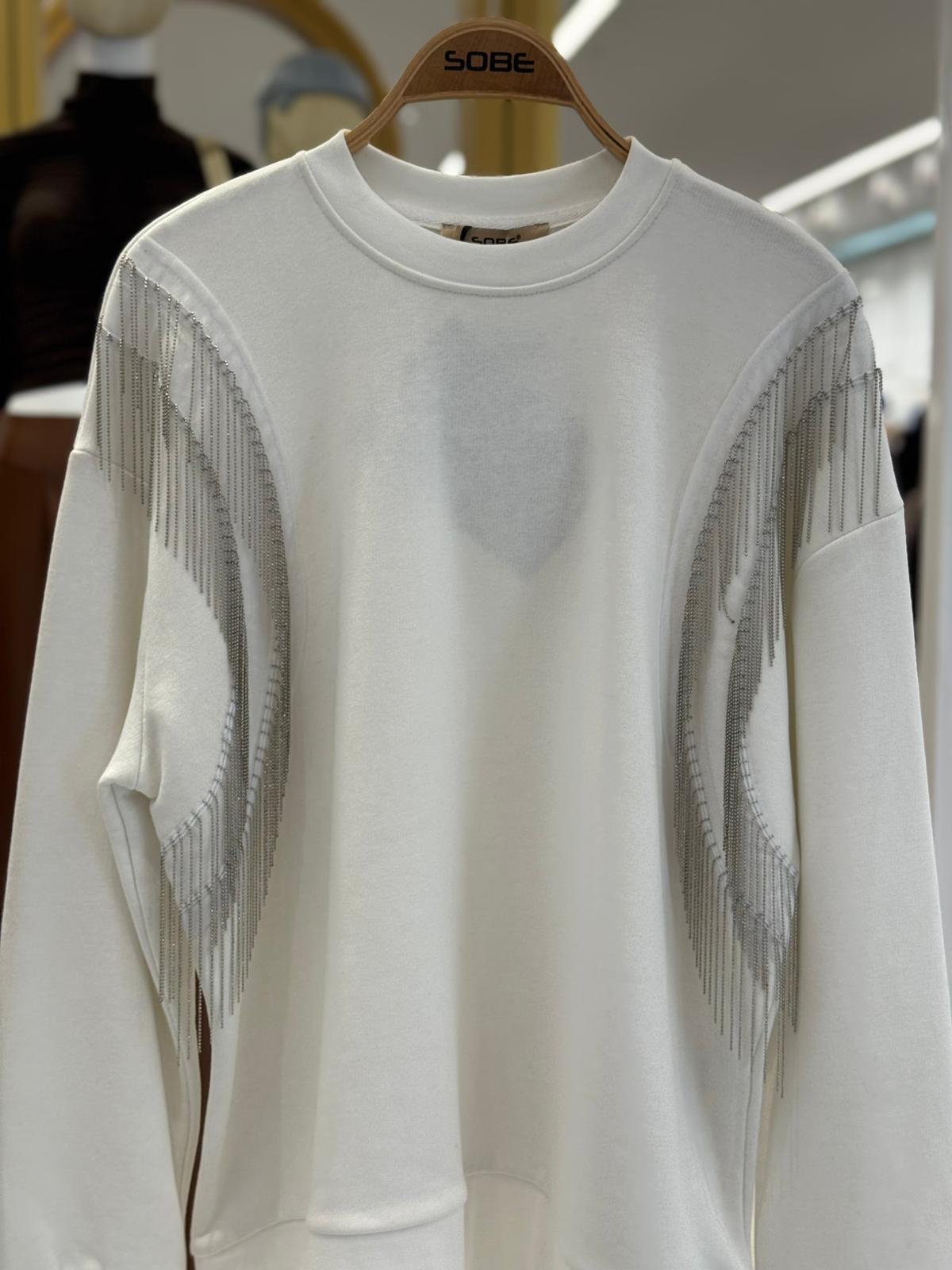 S5K8048Angelina Metalize Sarkaçlı Sweatshirt 8048 -08