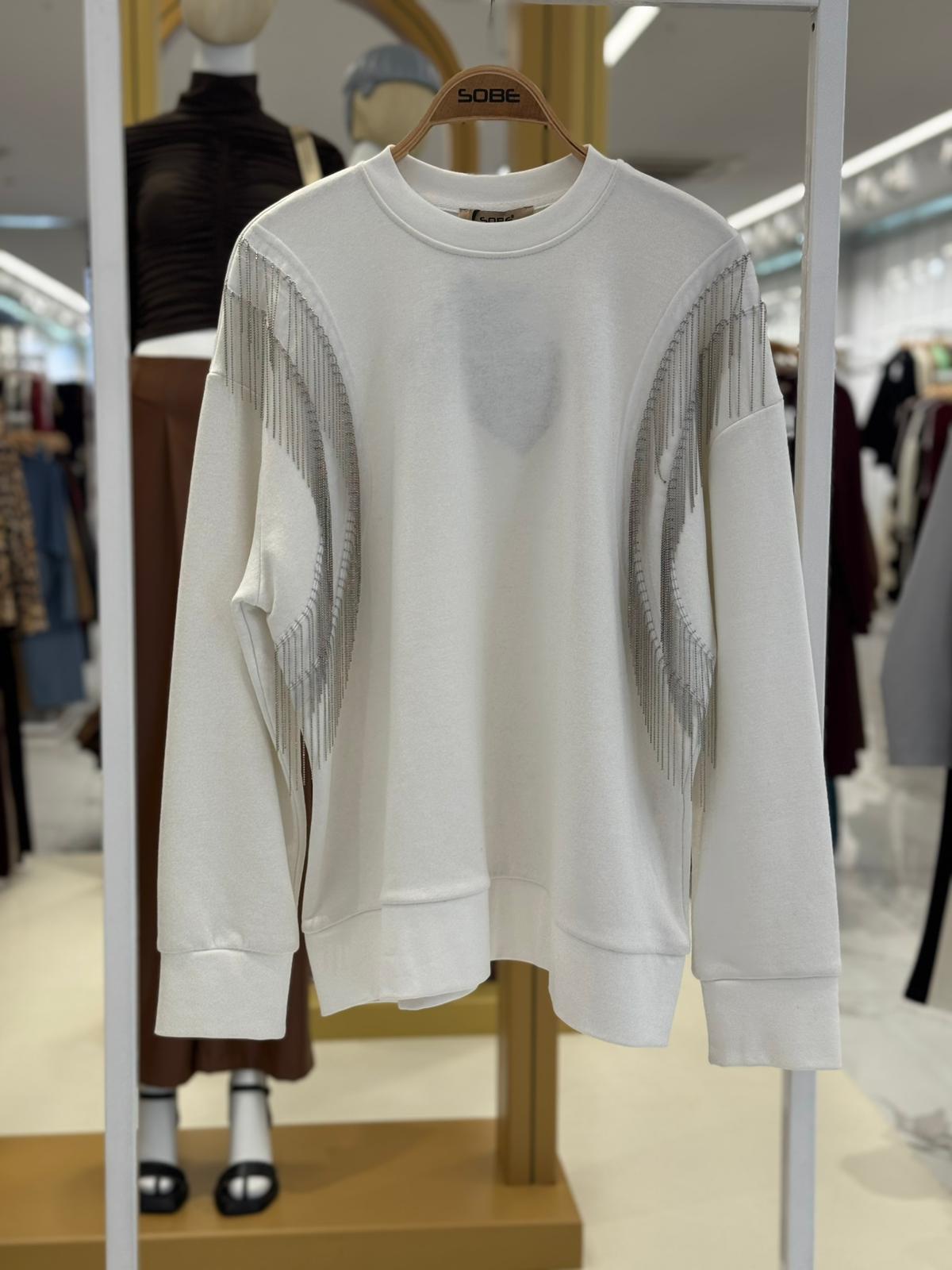 S5K8048Angelina Metalize Sarkaçlı Sweatshirt 8048 -08