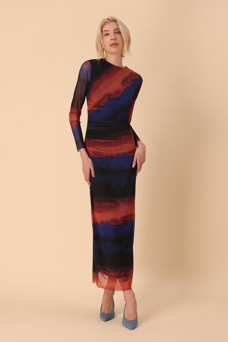 S4Y2697Antares Gathered Tulle Dress 2697-8