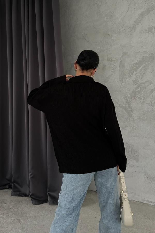 S4K6063Anya Oversize Gabardin Ceket 6063-8