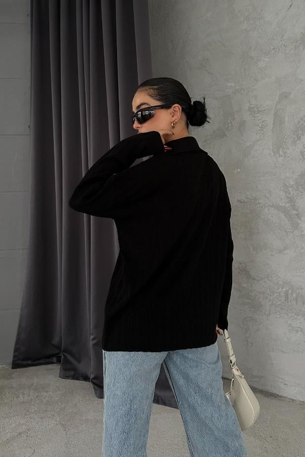 S4K6063Anya Oversize Gabardin Ceket 6063-8
