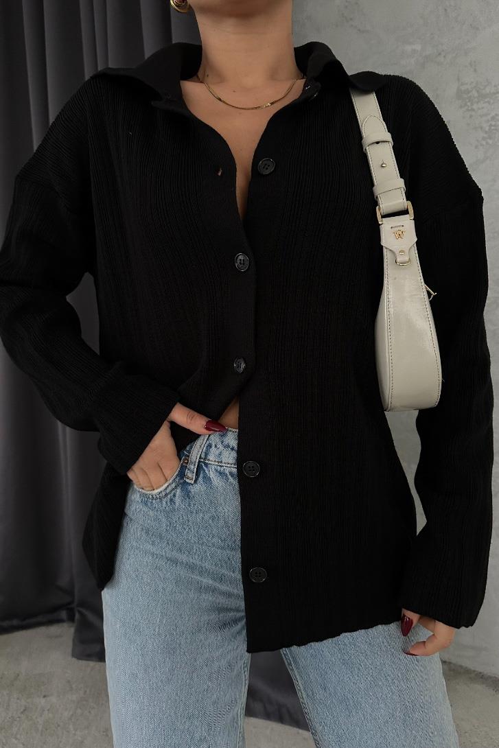 S4K6063Anya Oversize Gabardin Ceket 6063-8