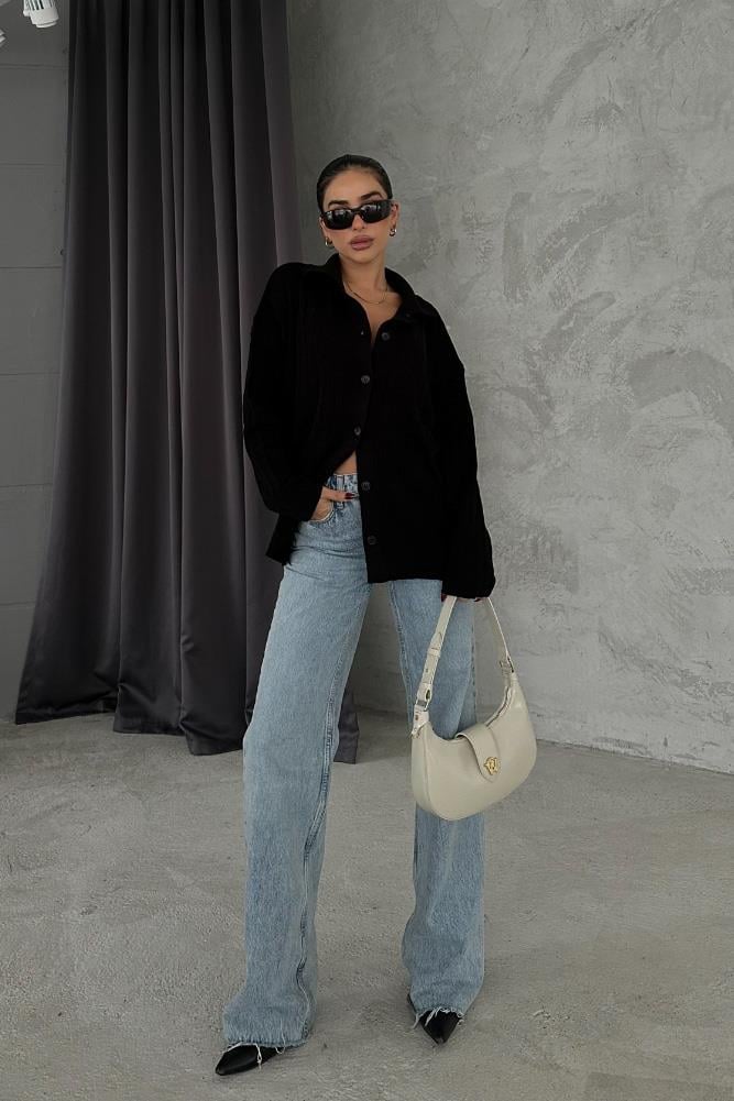 S4K6063Anya Oversize Gabardin Ceket 6063-8