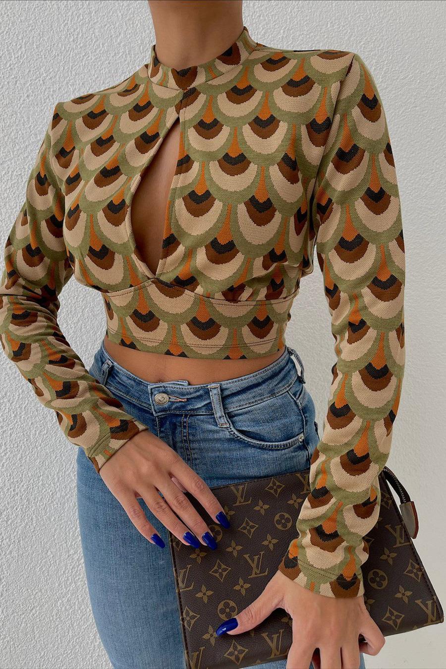 S2Y3018Autumn Cut Out Bluz 3018-08