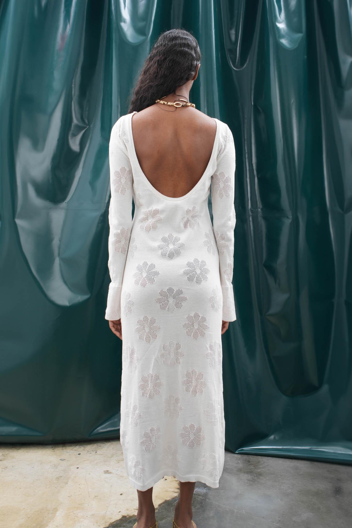 S5K2793Belen Çiçek Desenli Maxi Boy Elbise 2793