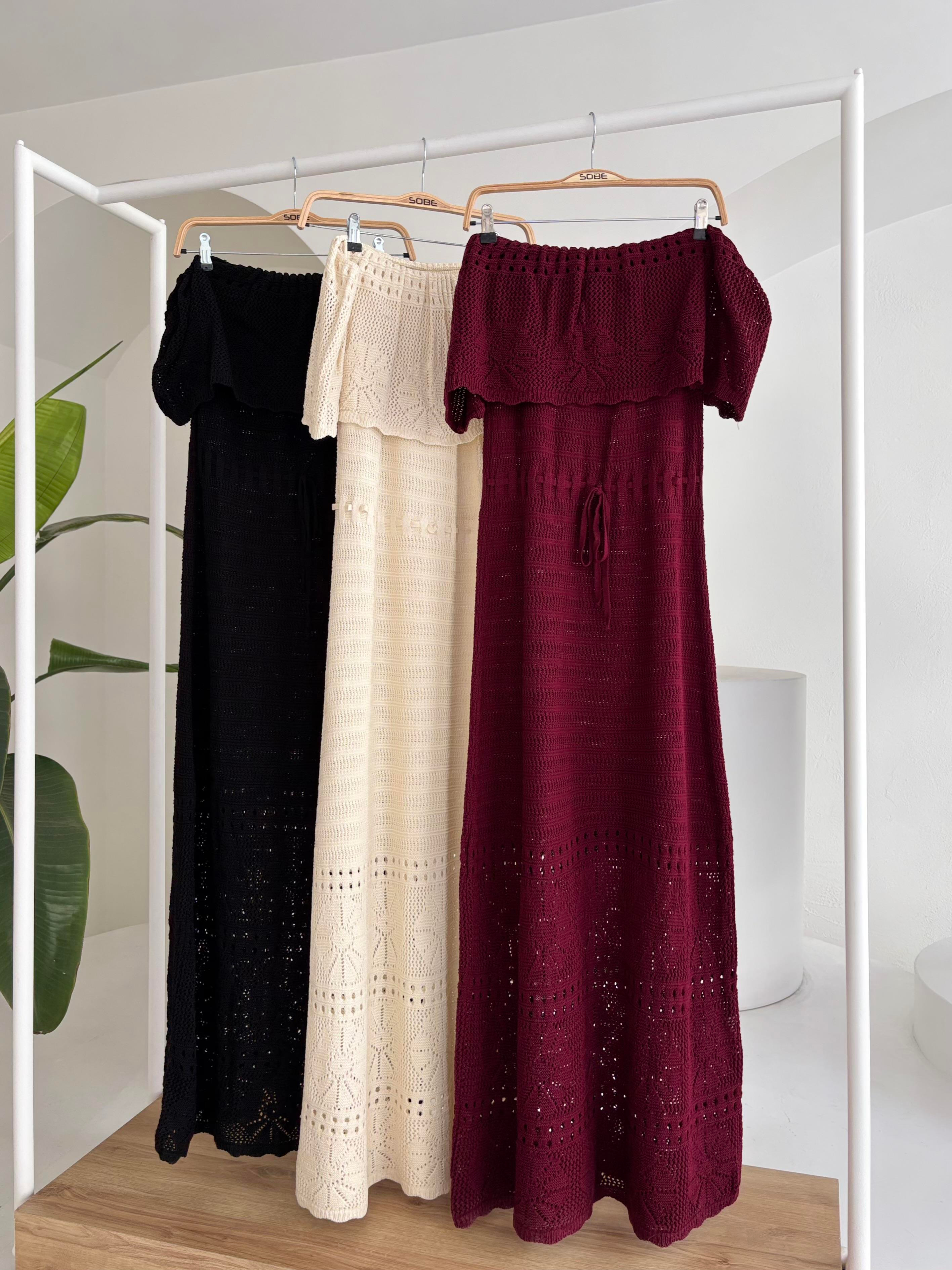 S4Y2713Bella Openwork Strapless Dress 2713-0025