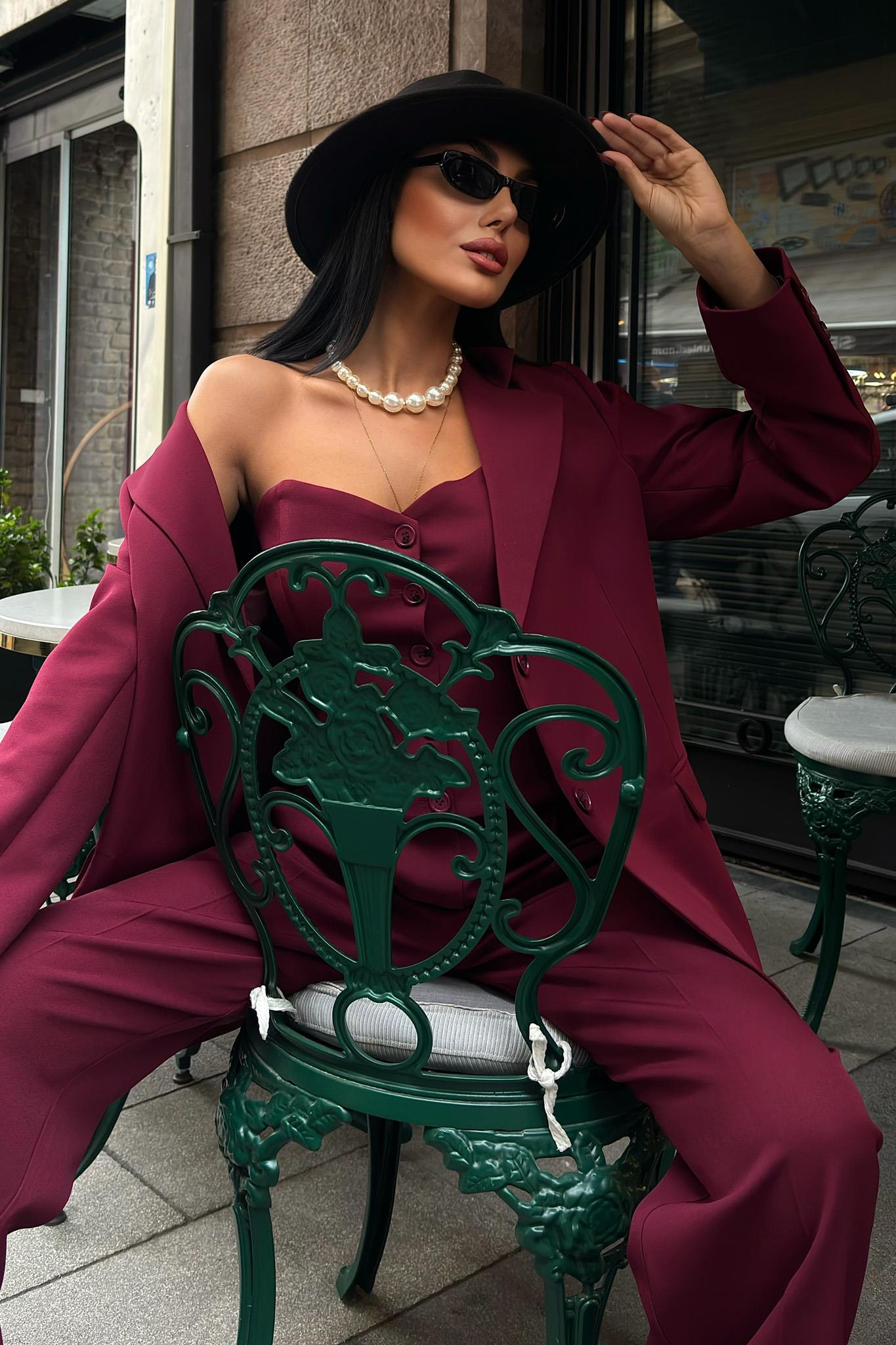 S5K9891Cherries Büstiyerli Üçlü Takım 9891