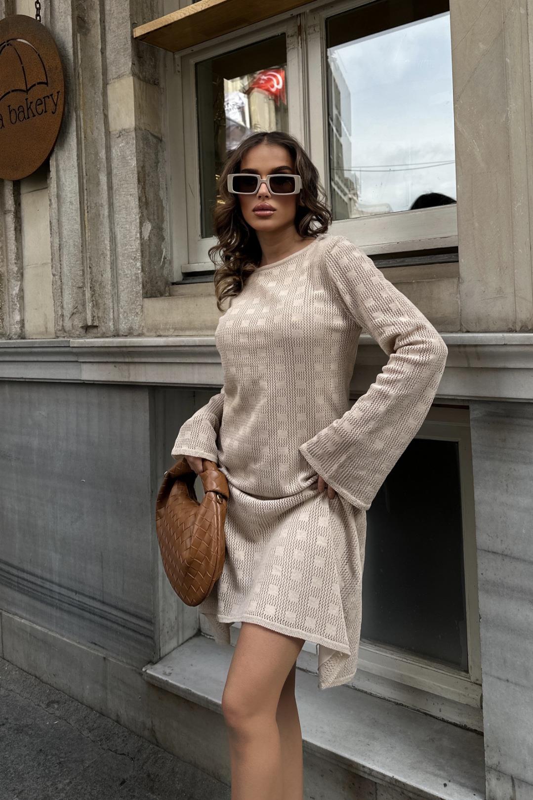 S4Y2760Chloe Ajurlu Sırt Dekolte Elbise 2760