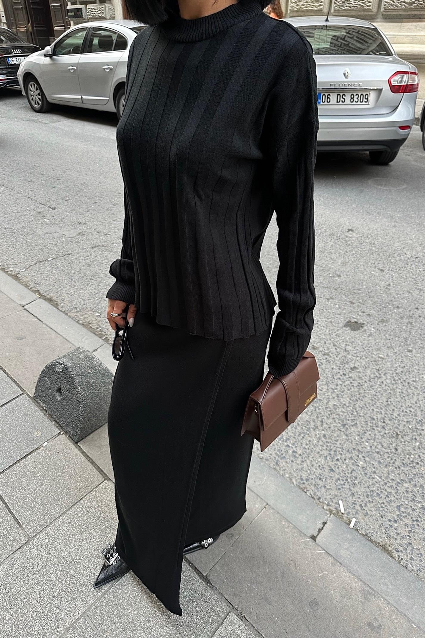 S5K9969Darcy Etek Bluz Triko Takım 9969