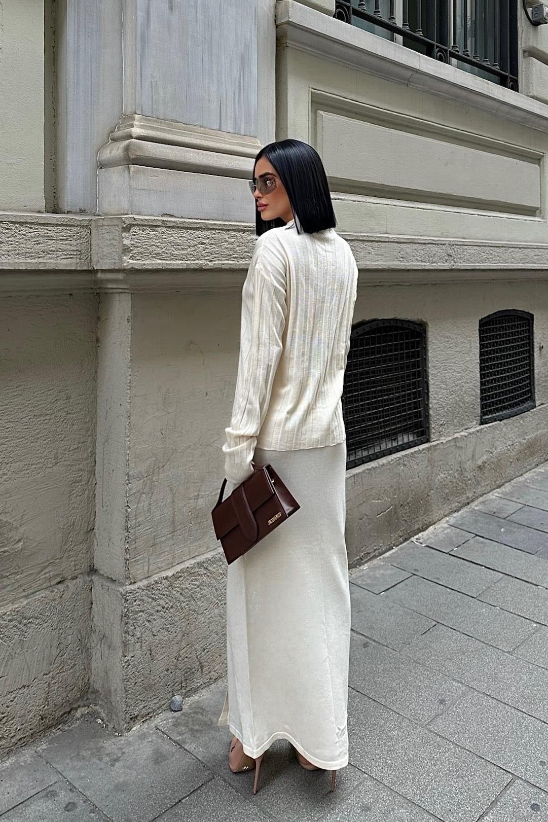 S5K9969Darcy Etek Bluz Triko Takım 9969