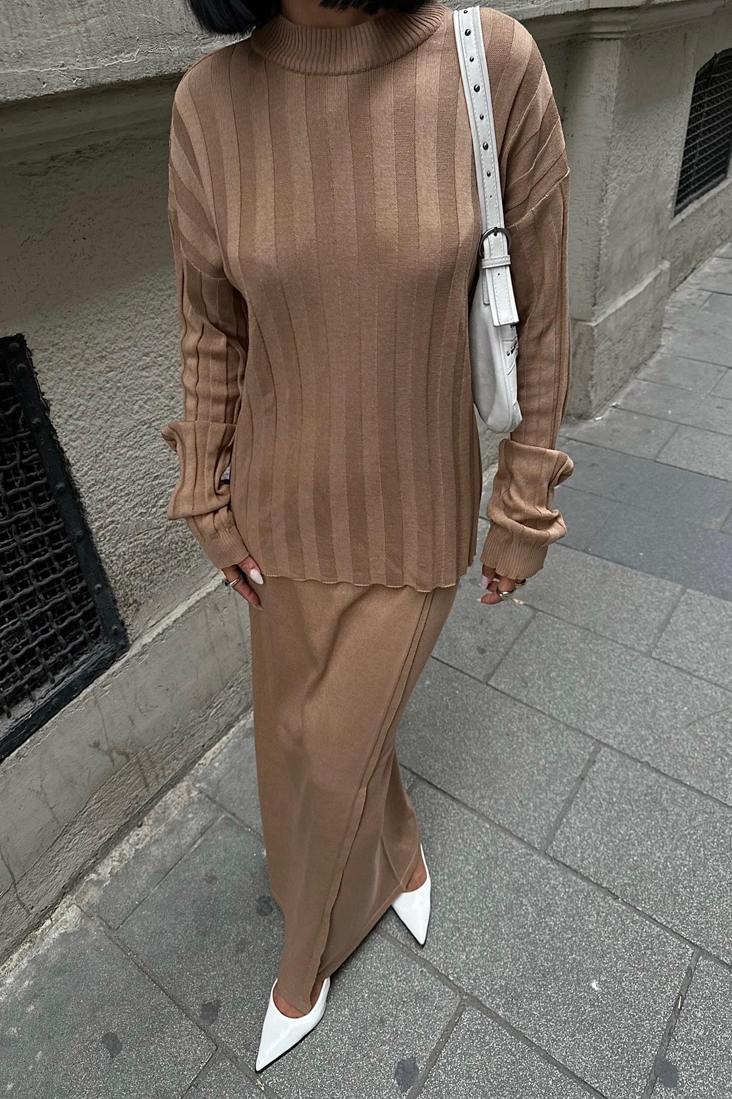 S5K9969Darcy Etek Bluz Triko Takım 9969