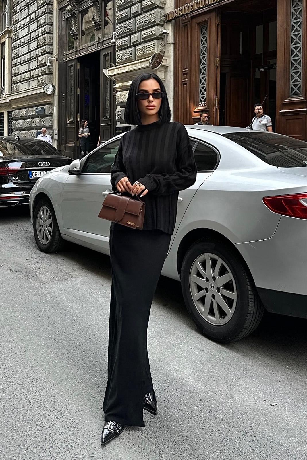 S5K9969Darcy Etek Bluz Triko Takım 9969