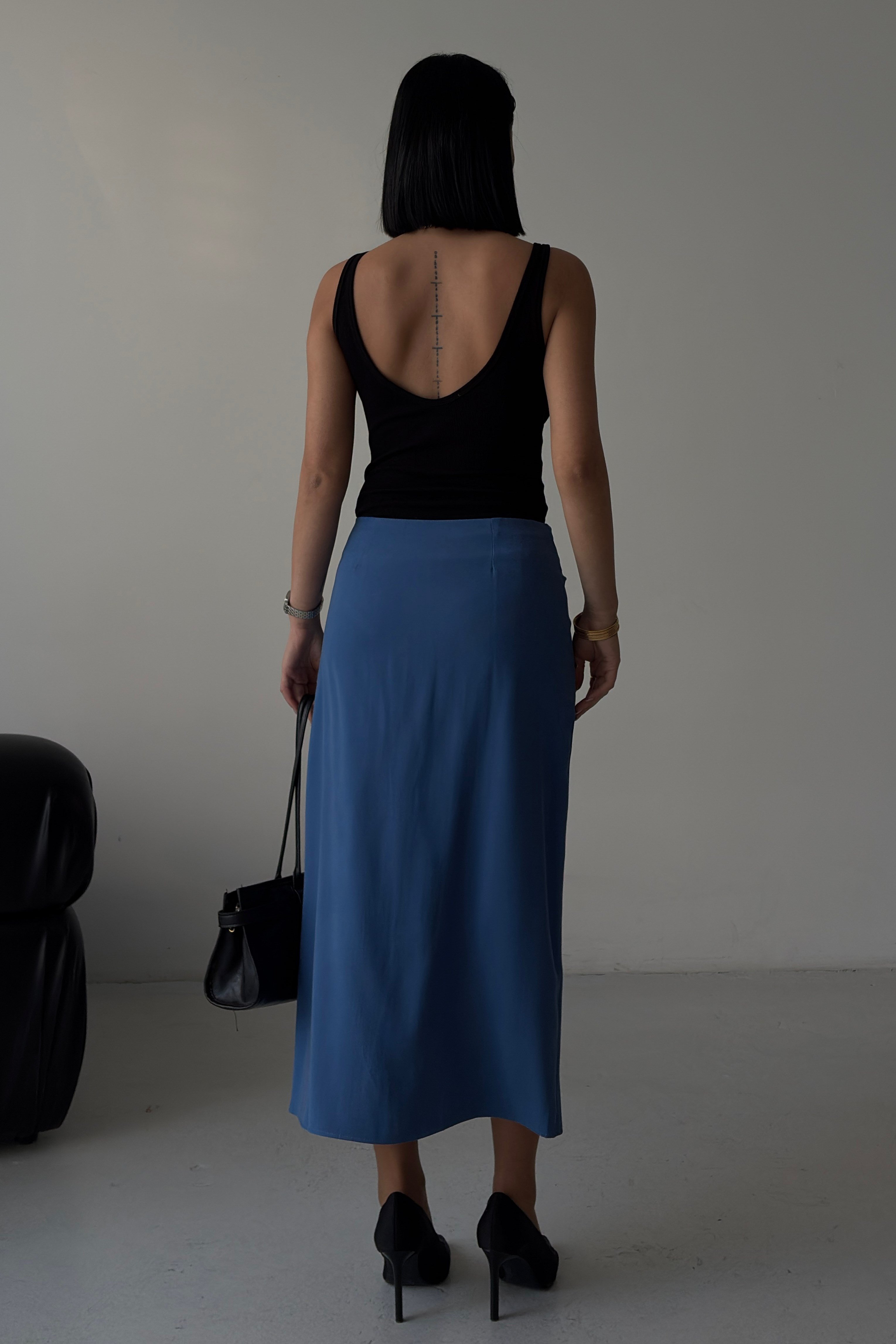 S6Y4089DKDrape Detaylı Anvelop Etek 4089