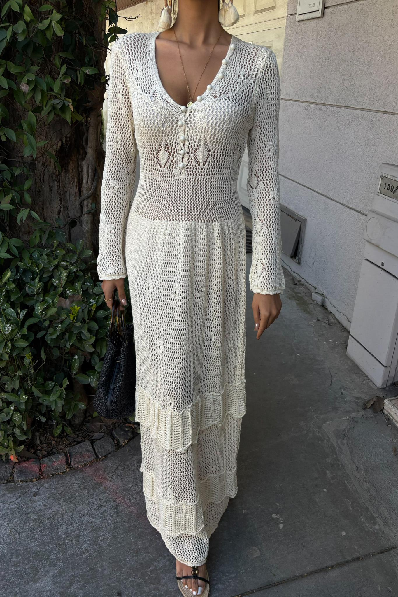 S5Y2859Button Detail and Layered Skirt Ethnic Dress 2859