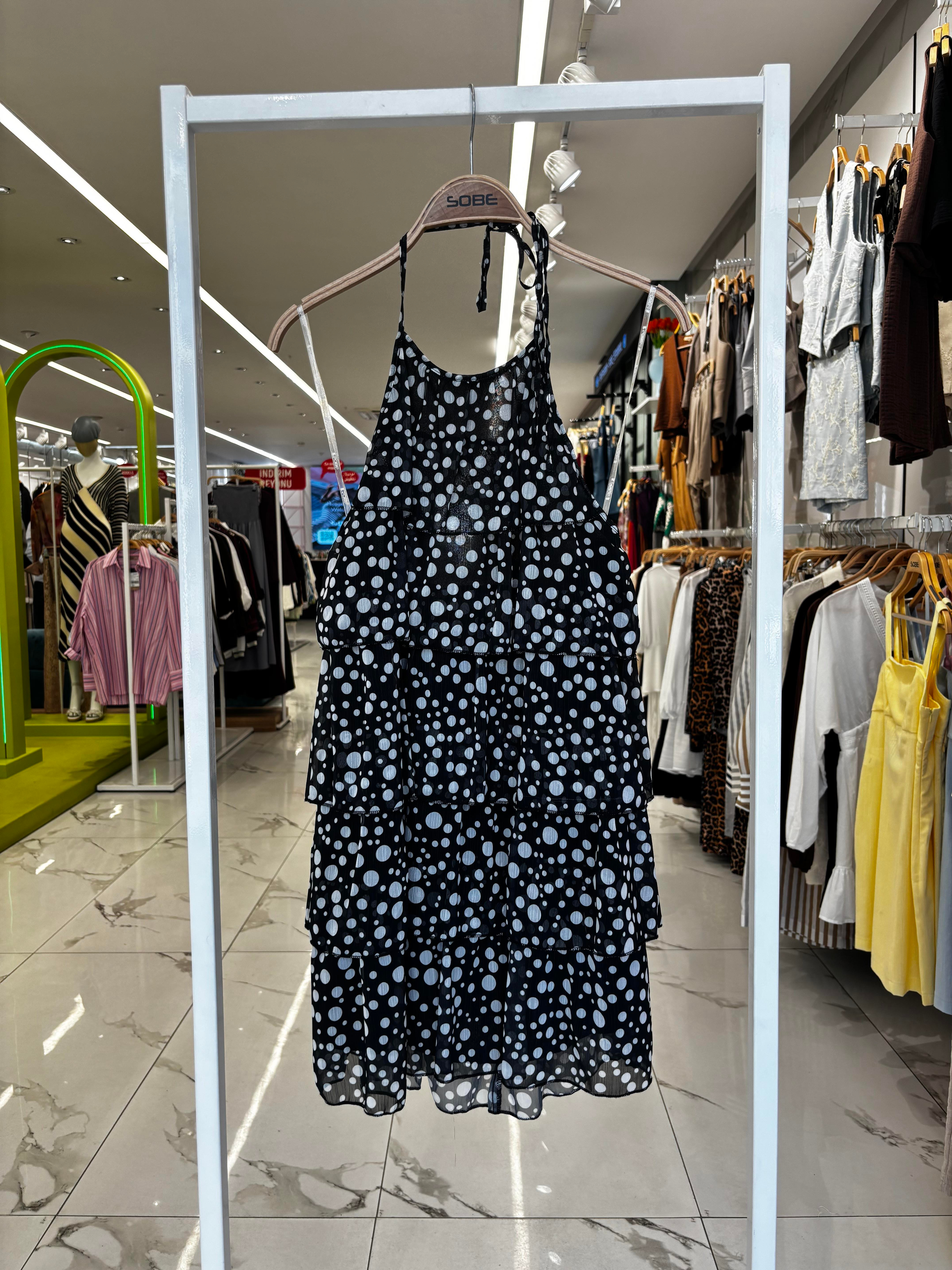 S5Y2905Ruffle Chiffon Dress 2905-08