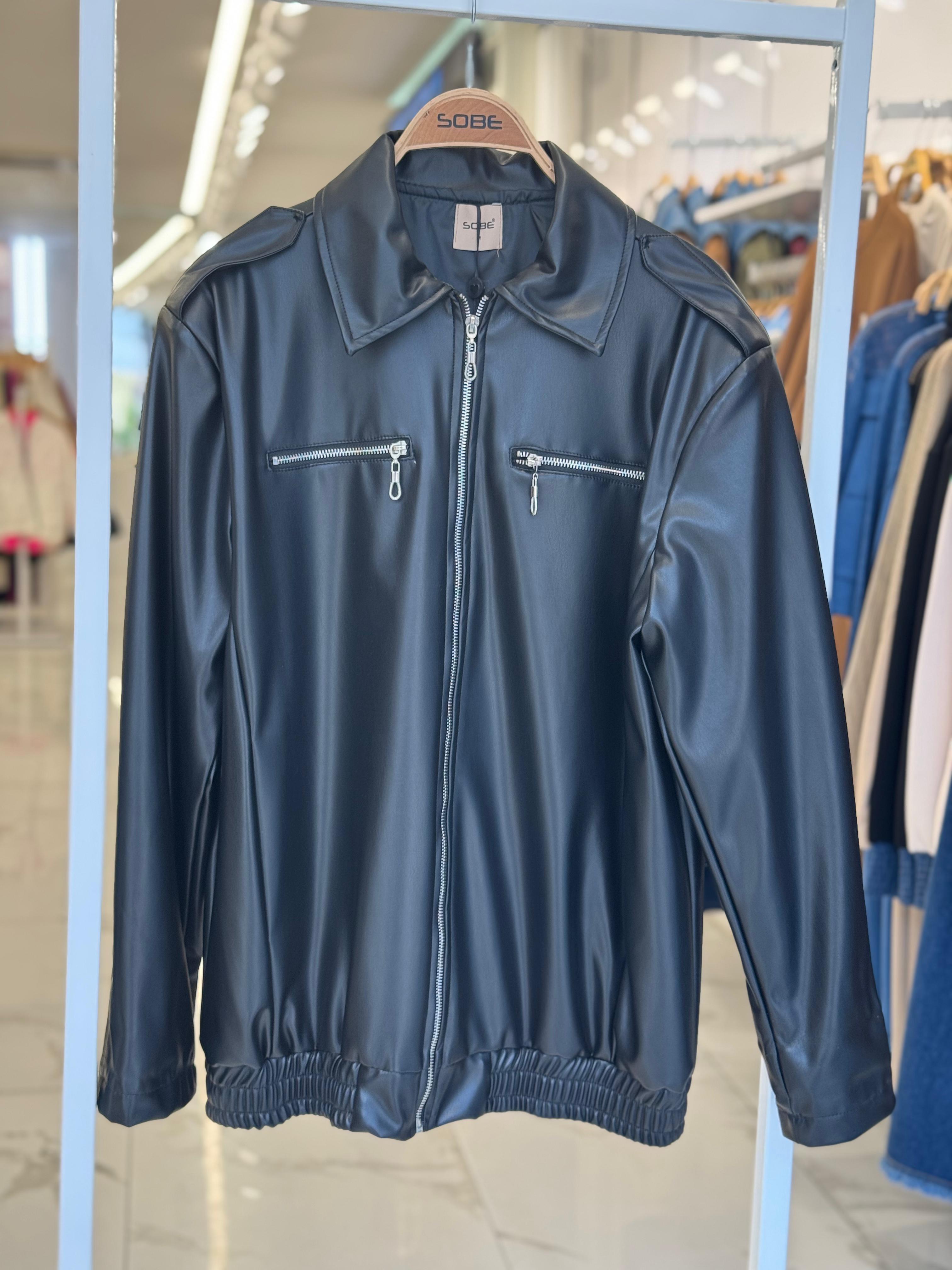 S5K6108Florie Faux Leather Jacket 6108