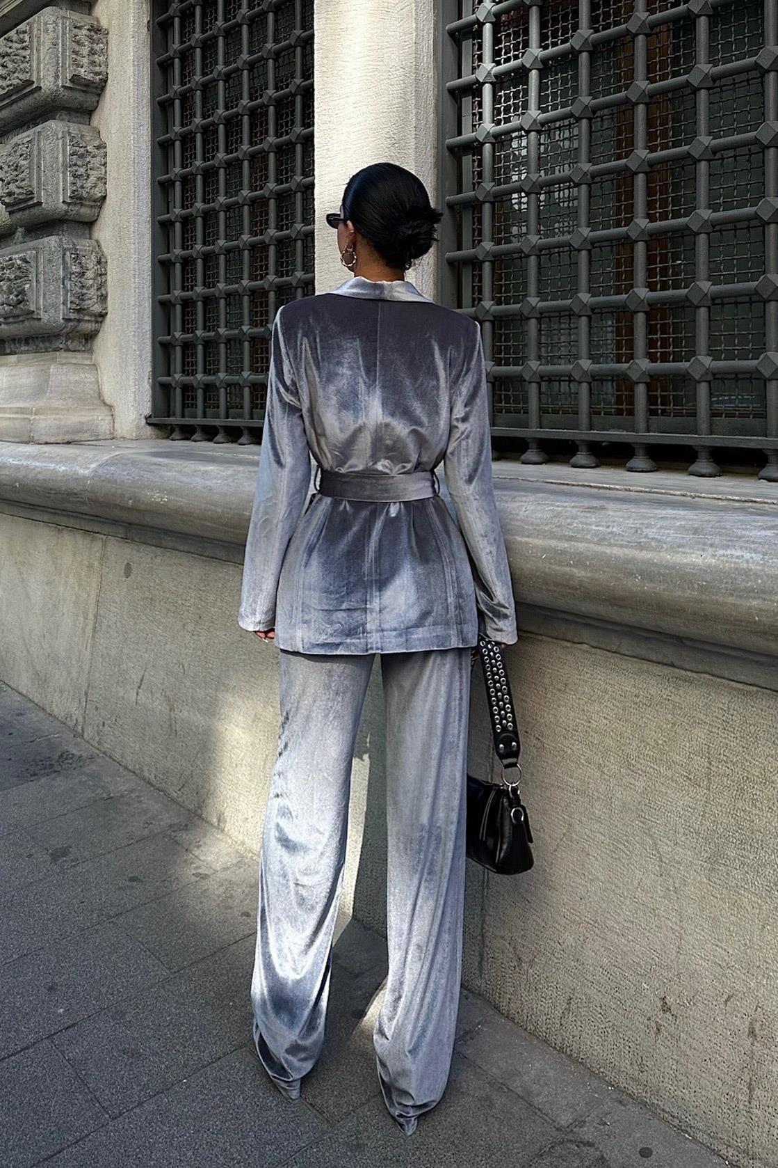S5K9897Gaitlin Oversize Kadife Takım 9897