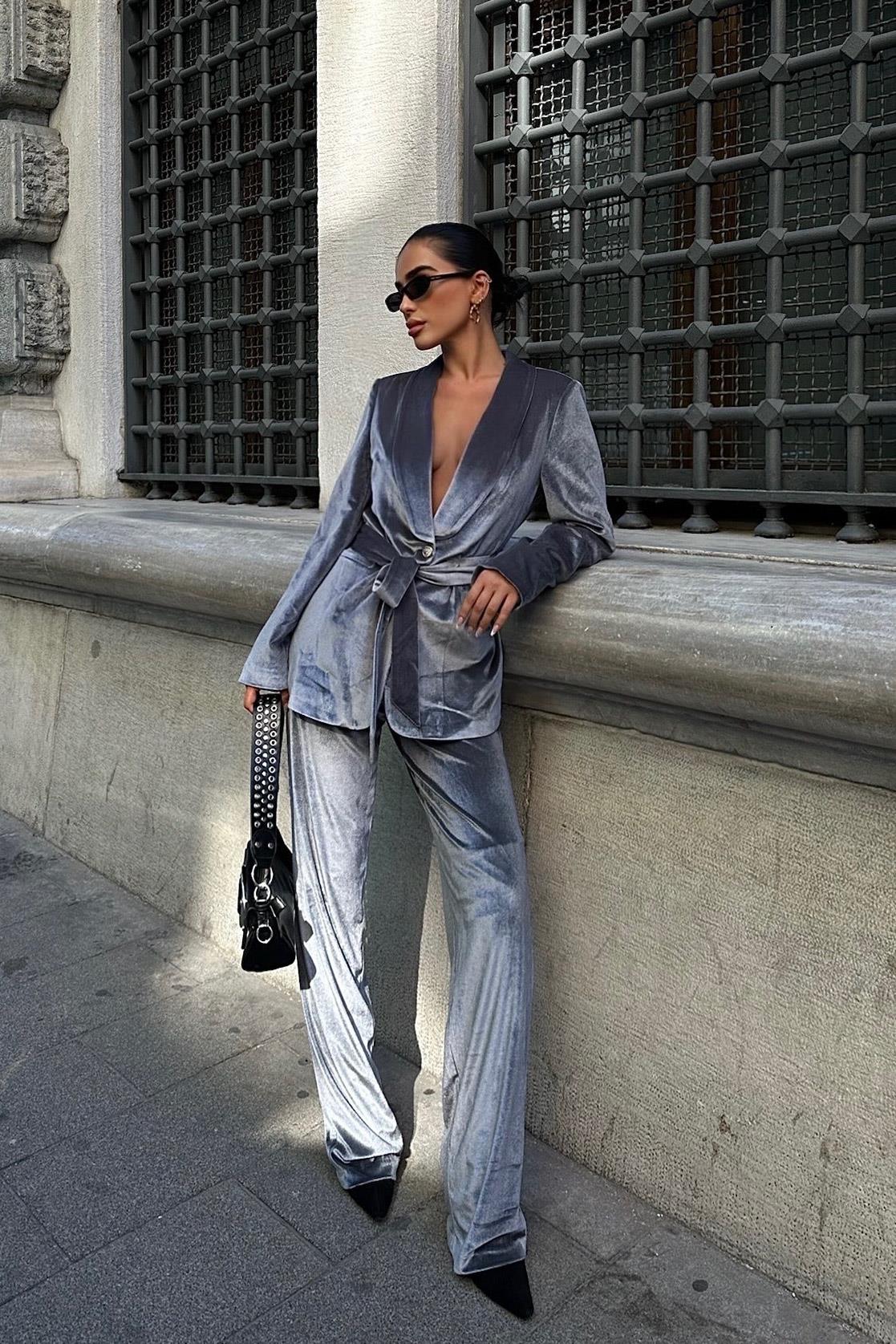 S5K9897Gaitlin Oversize Kadife Takım 9897