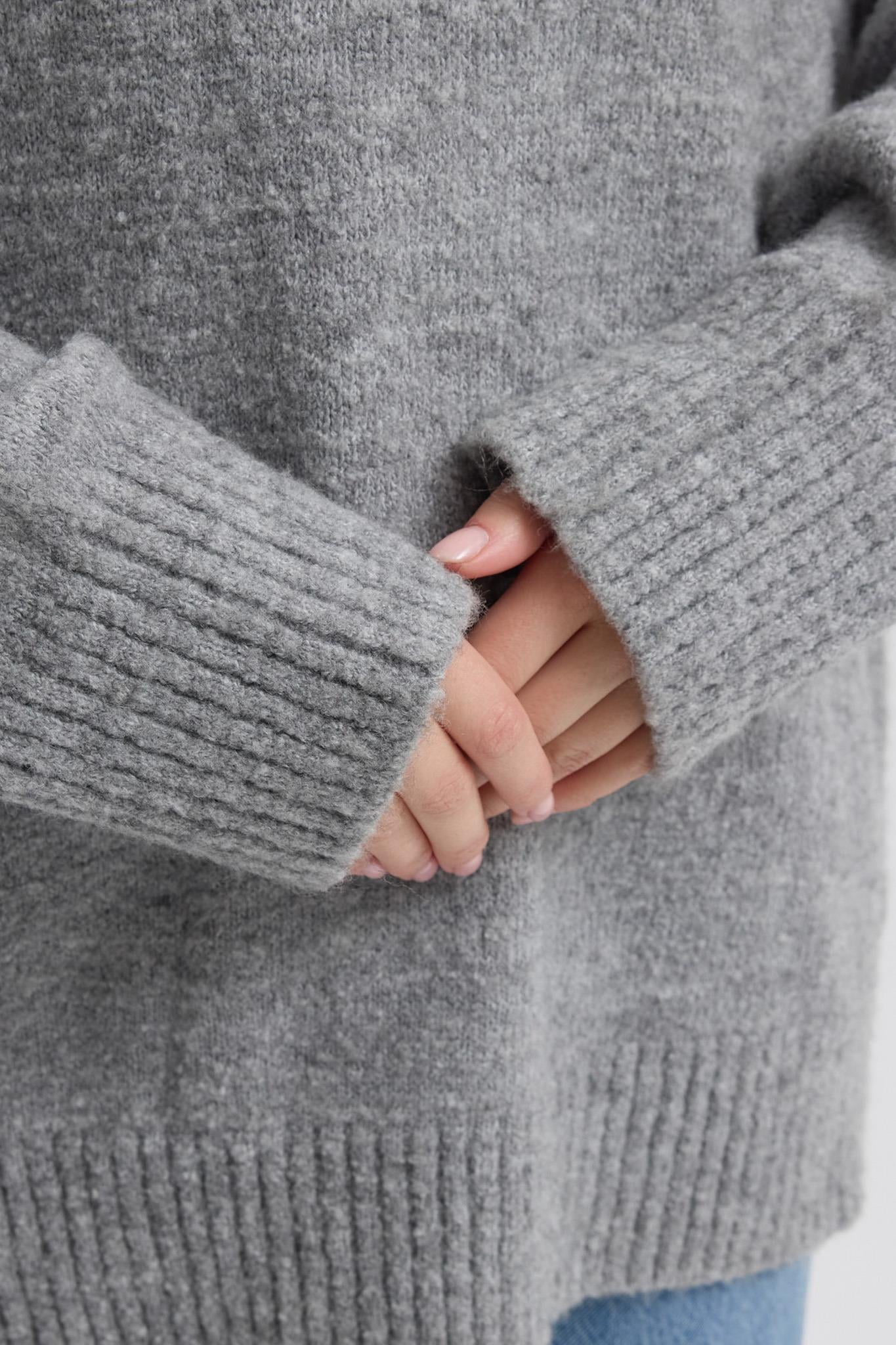 S6K1414FMGeniş Lastikli Oversize Triko Kazak 1414