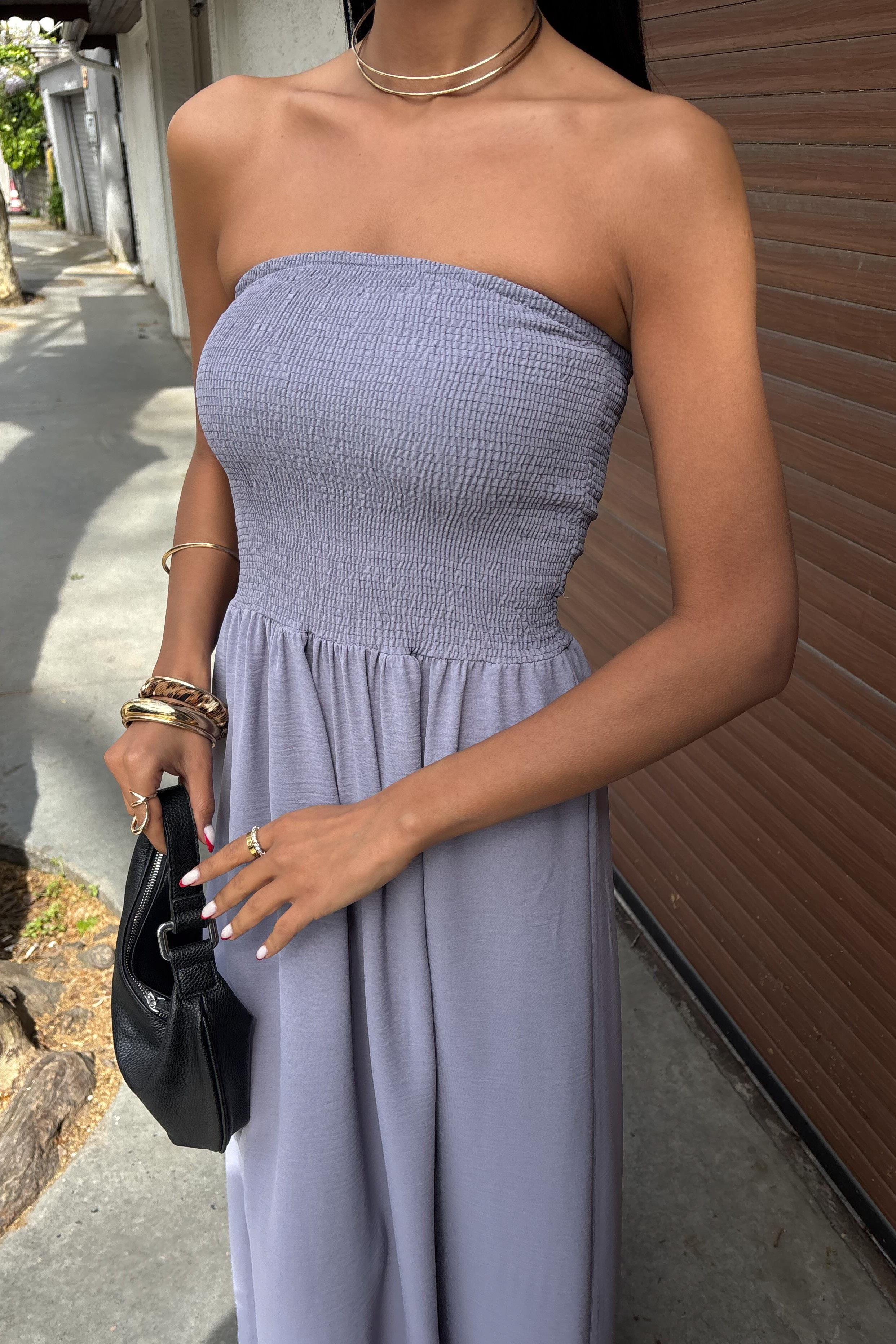 S5Y2878Göğsü Gipeli Straplez Elbise 2878